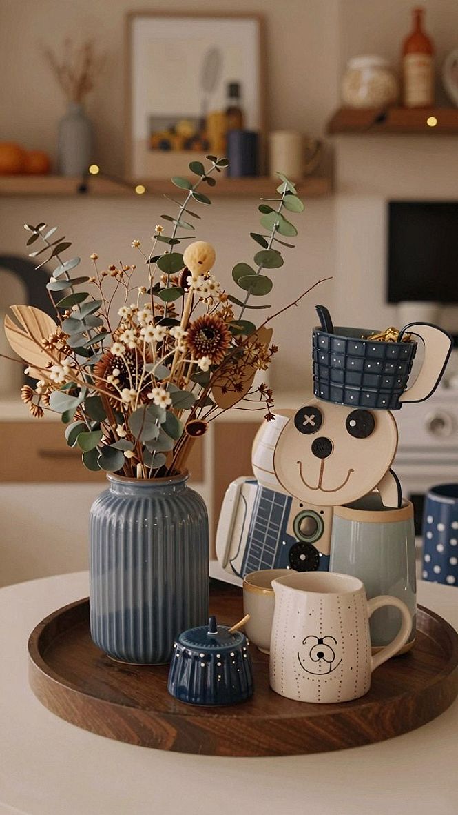 Choosing The Right Ceramic Mugs And Vases For Your Kitchen Tray