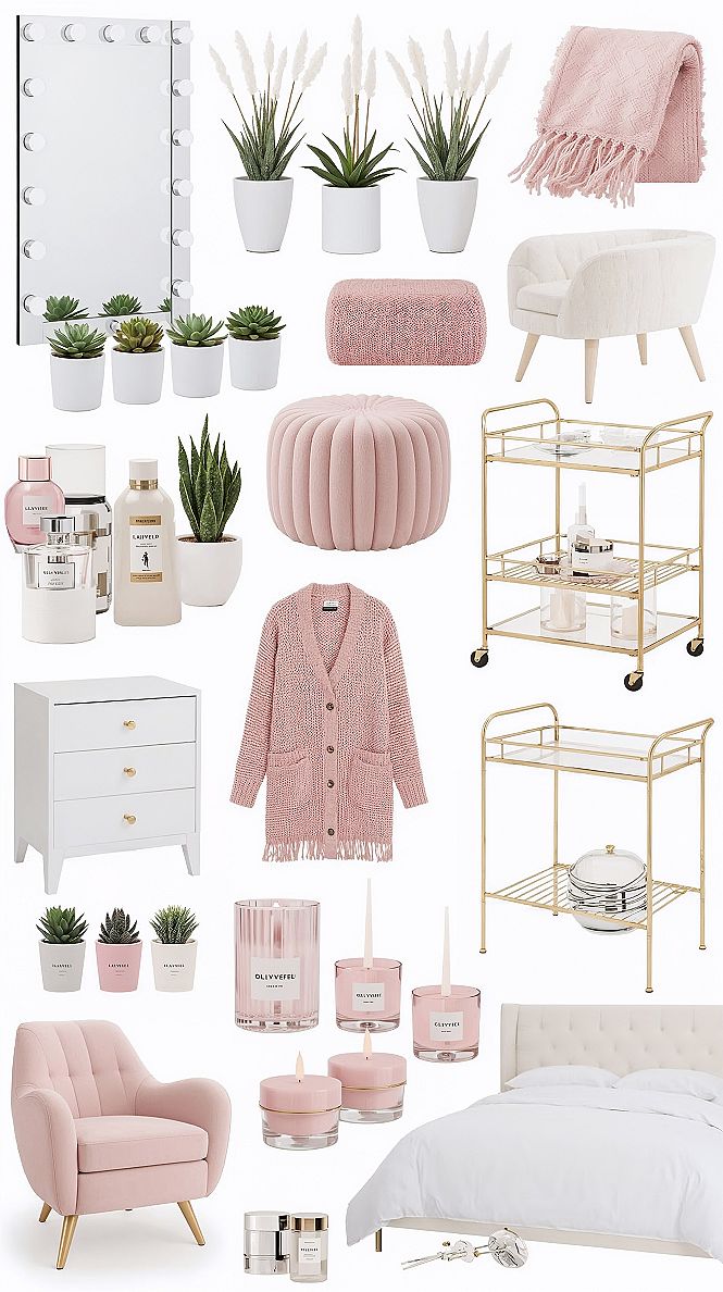 Top 12 Pink & White Aesthetic Room Decor Essentials