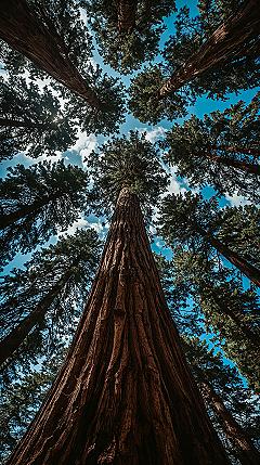 Majestic Redwoods: Wilderness 4K Aesthetic iPhone Wallpaper