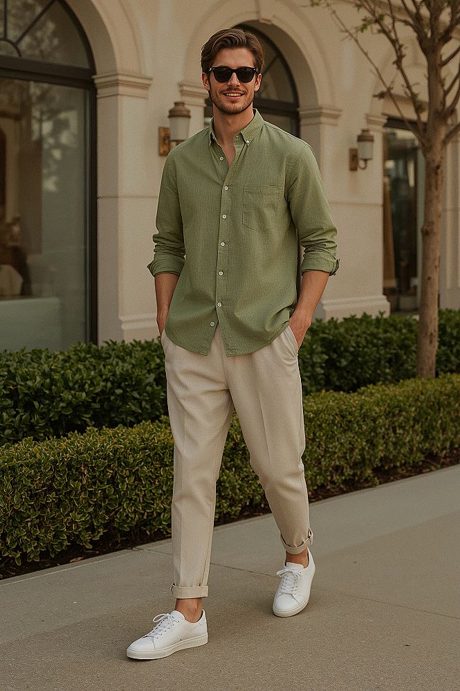 Summer 2025 Forecast: Smart Casual Chino Shorts & Button-Up Style