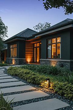 Beautiful Cottage Garden Meets Bungalow Style House Plans