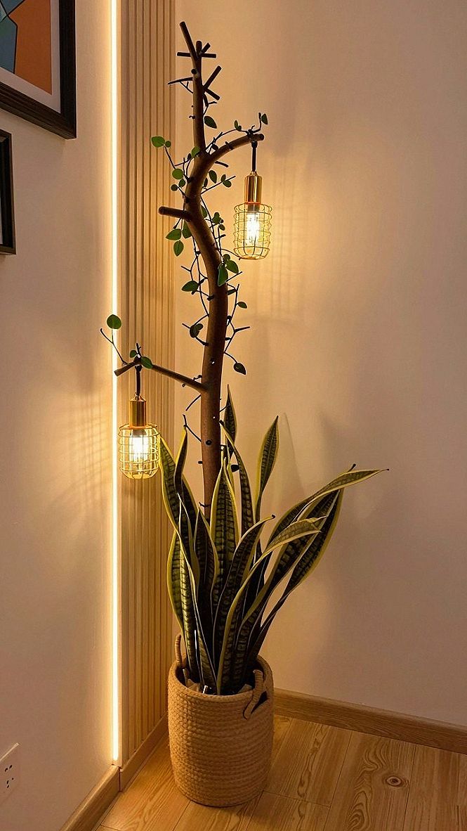 Crafting a Unique Tin Can Lighting Tree for Your Corner