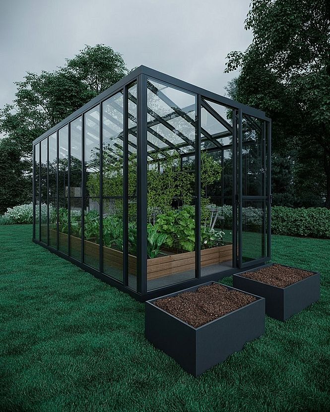 Modern Backyard Greenhouse: Year-Round Vegetable Garden Sanctuary