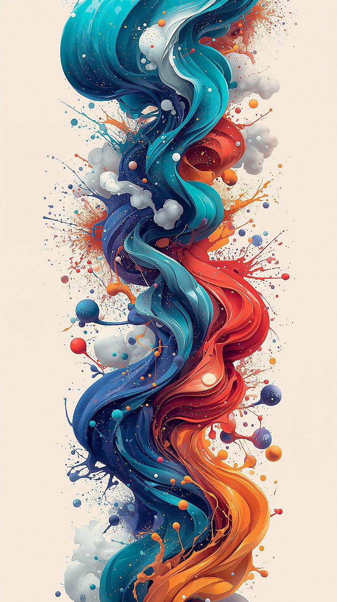 Mesmerizing Abstract Art: Perfect Phone & PowerPoint Background