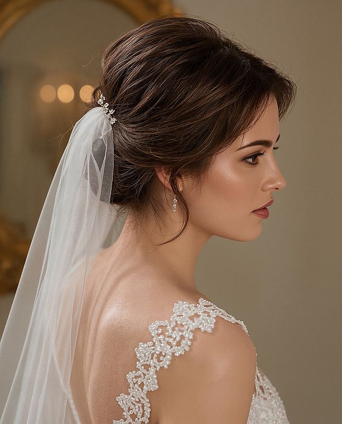 Timeless Bridal Updos with Veil: Classic Wedding Hairstyles for 2026