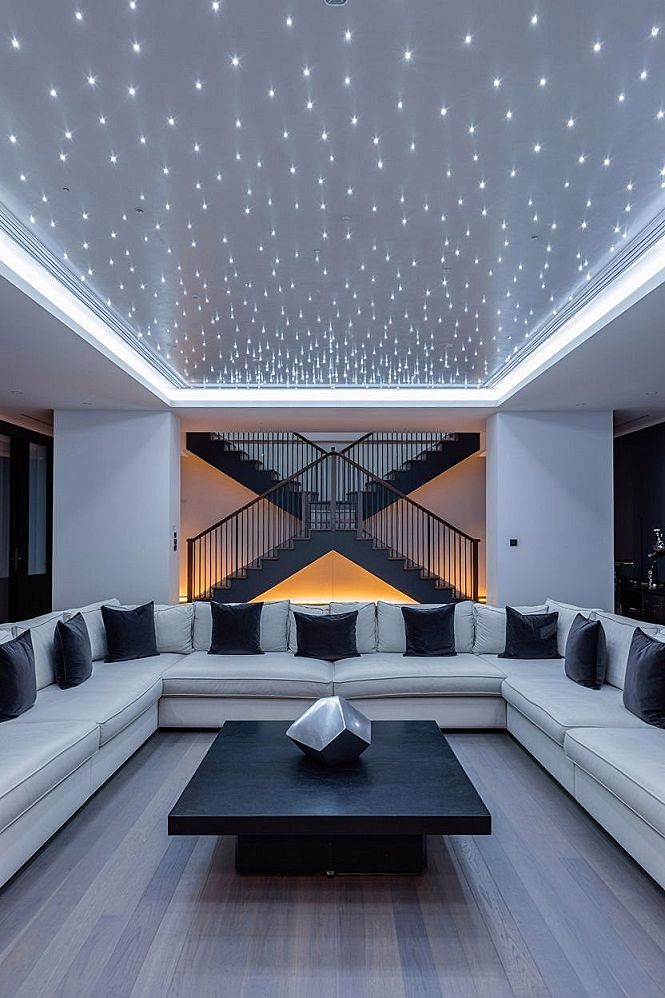 Luxury Living Room: Create a Modern Star Ceiling