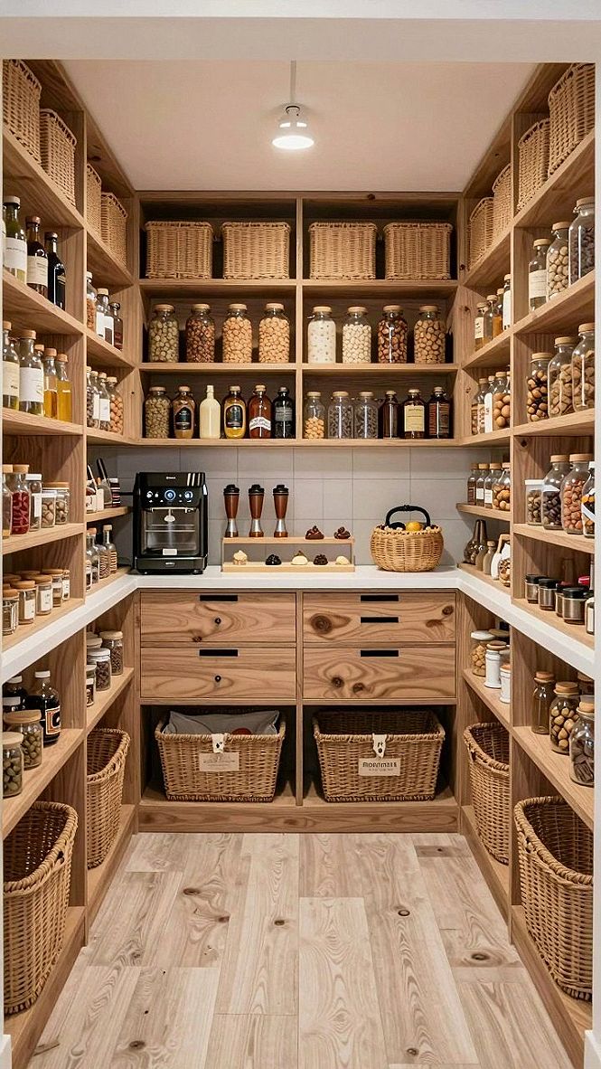 Maximizing a Walk-In Pantry in a Compact Modern Layout