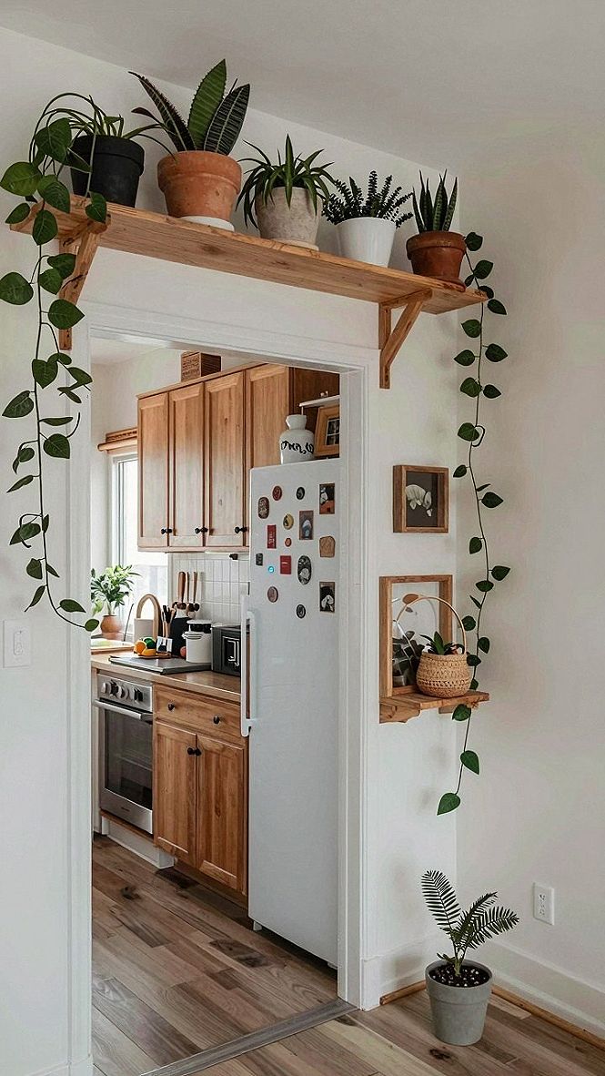 Hanging Small Tin Cans as Cute Plant Holders