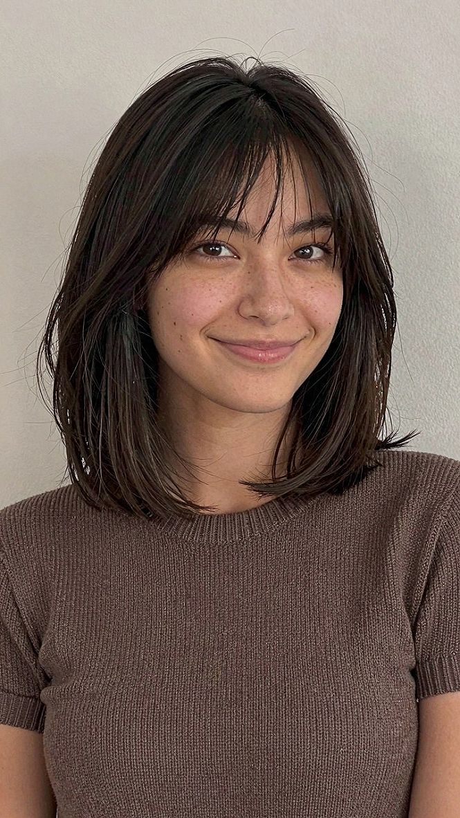 Soft Fringed Bob Styles for Medium Hair