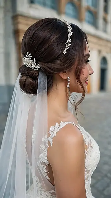 Romantic Bridal Hairstyles Featuring Gorgeous Veils