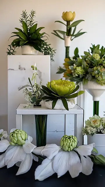 Check out this seriously cool room decor idea! Imagine waking up every morning and seeing a beautiful flower hanging upside down, like it’s doing a gravity-defying yoga pose! It’s totally unexpected and adds a whimsical touch to any plain wall. Pair it with a dramatic leaf – maybe even one with a little tear, to add to the “oh no” vibe. This aesthetic is super low-maintenance; no watering needed!This simple arrangement is the perfect blend of artsy and chill. It’s the kind of subtle flower power that screams “I have great taste without trying too hard.” Plus, think about how many compliments you’ll get! It’s a conversation starter for sure. Your friends will be asking, “Where did you get that?” (You can tell them you created it yourself to be extra awesome). You could even add some fairy lights for a real glow up!