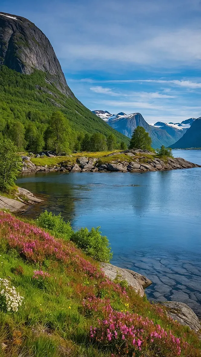 Mirrored Peaks of Norway