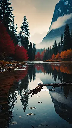 Lake Reflections iPhone