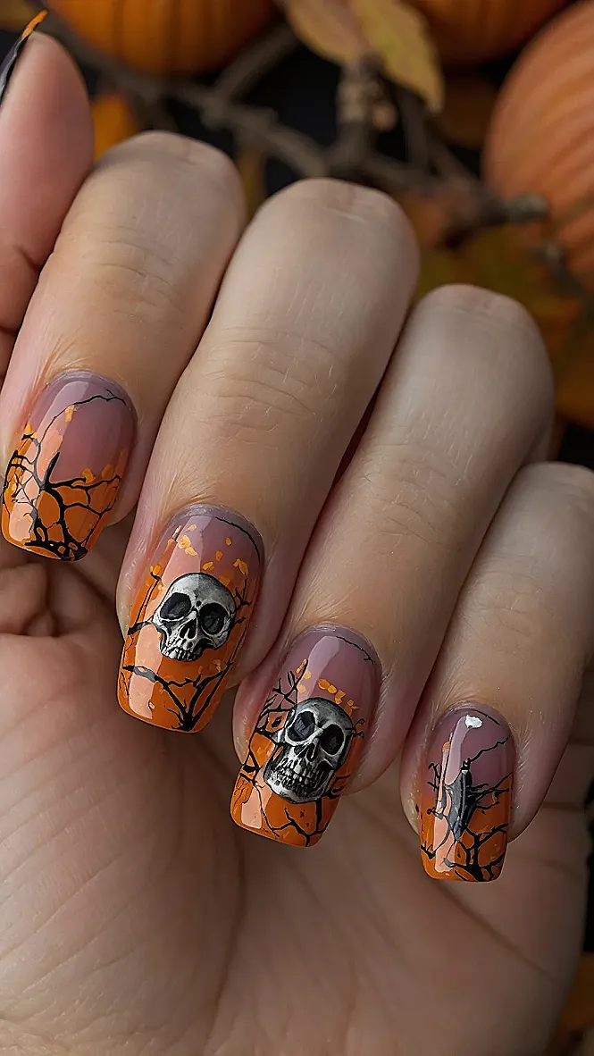 Skull Vibe Nails