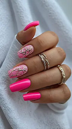 Enchanted Rose Nails