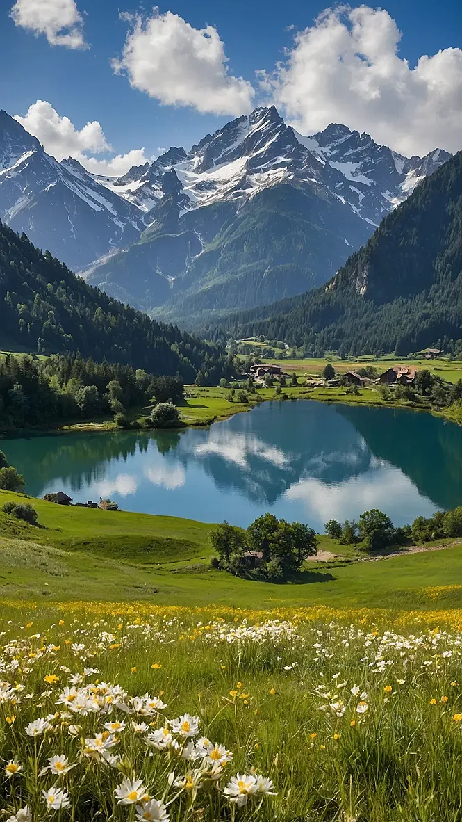 Alpine Meadow Mirrorscapes