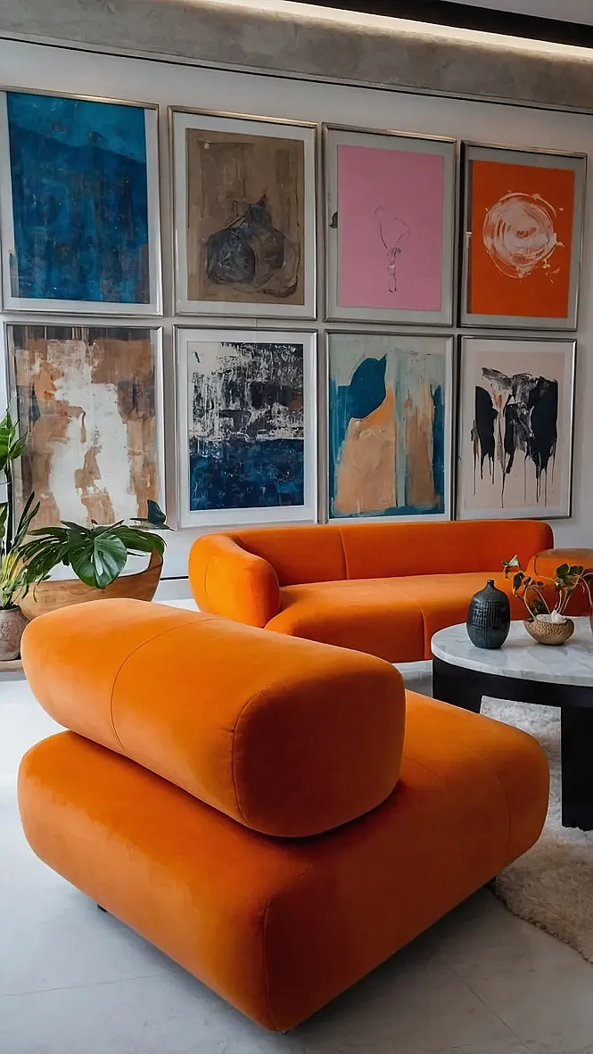 Eclectic Seating Area