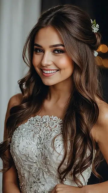 Flawless Brunette Bridal Strands