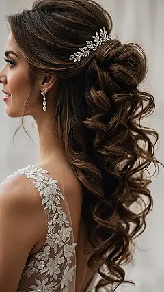 Your Brunette Bridal Hair Story