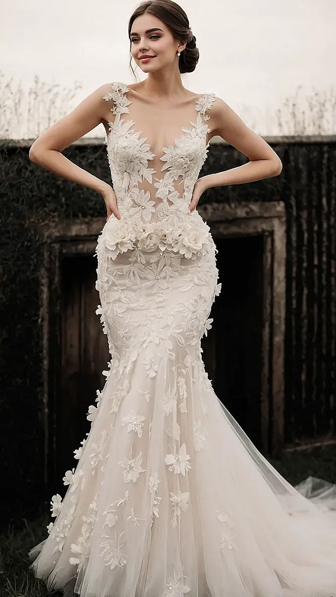 Botanical Ballad Gown