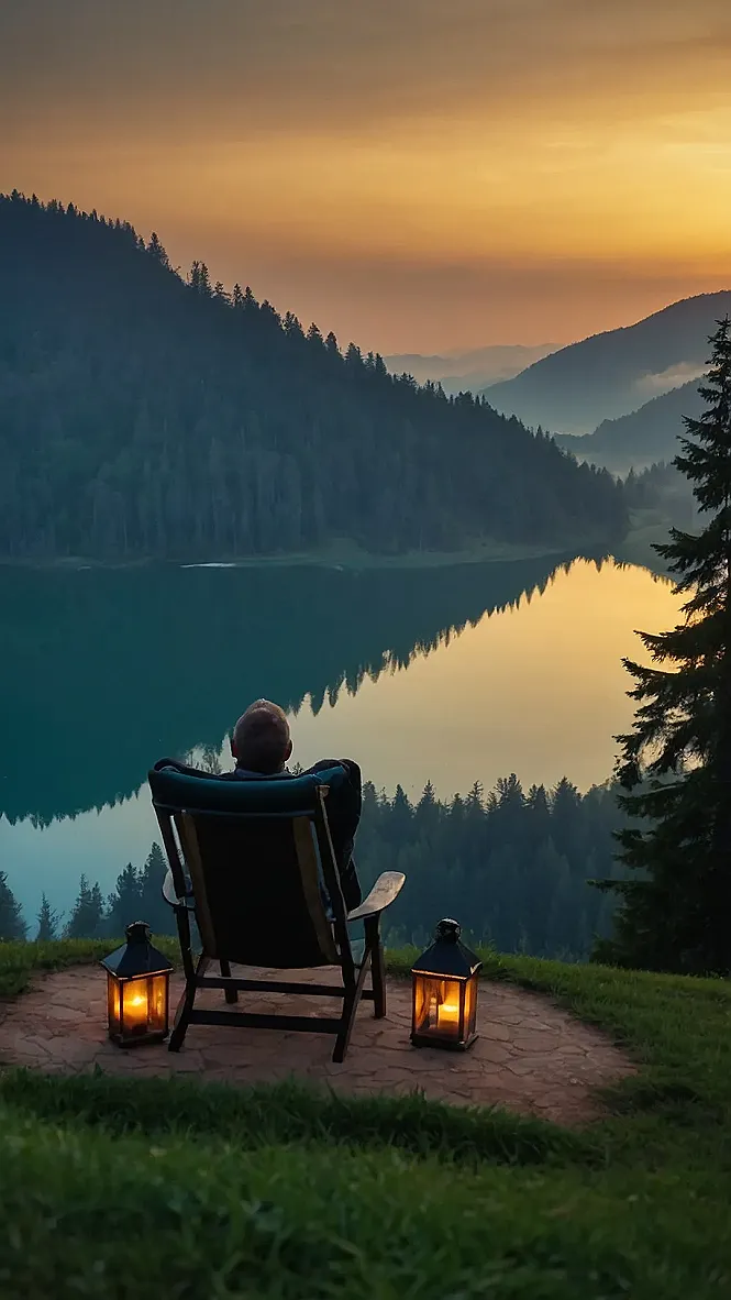 Lakeside Sunset Bliss