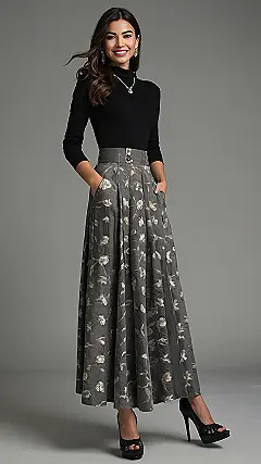 From Basic to Bloom: Fall’s Skirt Story
