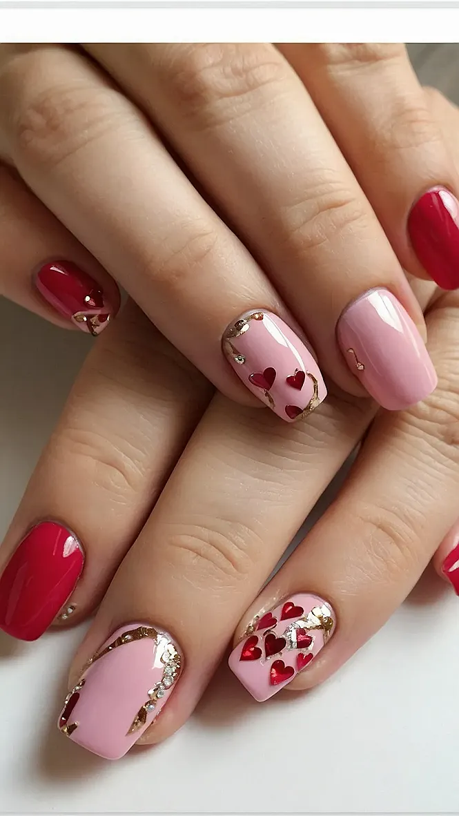 Crimson Kiss Mani