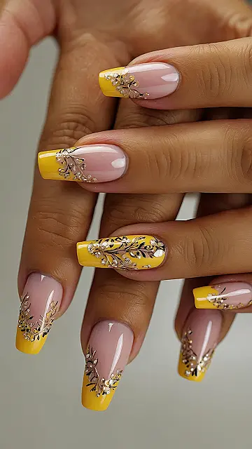 Yellow Pop Mani