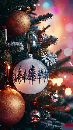 Here’s a title and two paragraphs based on the image and keyword “iphone xmas wallpaper”: