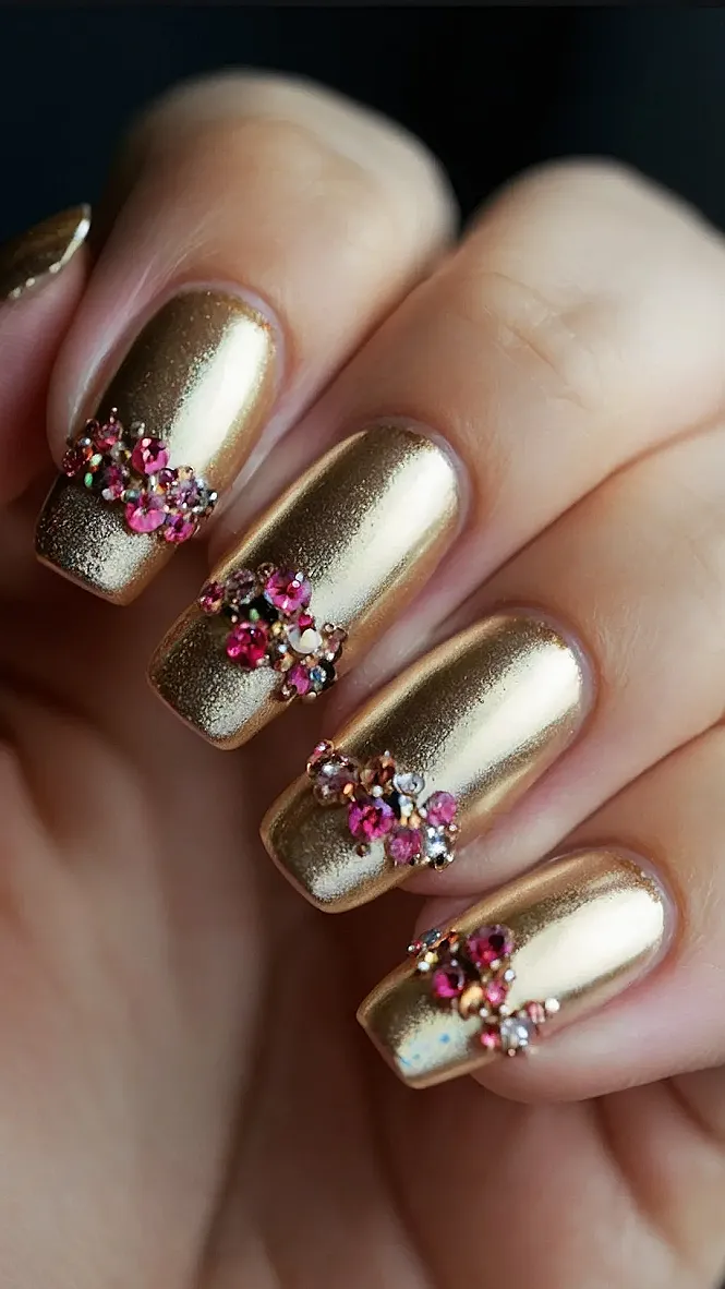 Sparkling Snow Nails