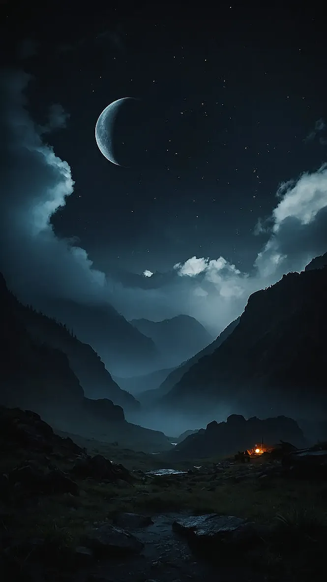 Mountain's Midnight Whisper