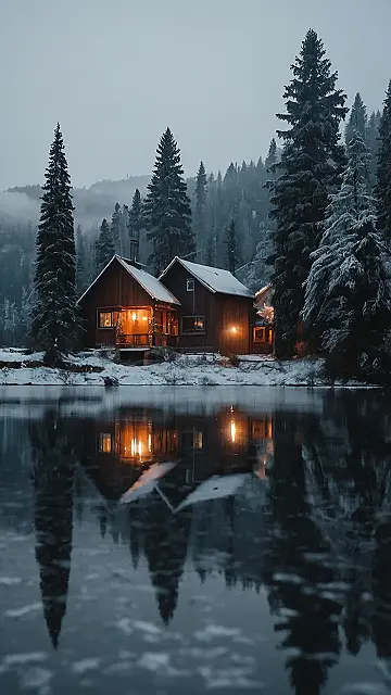 Cabin’s Glow: