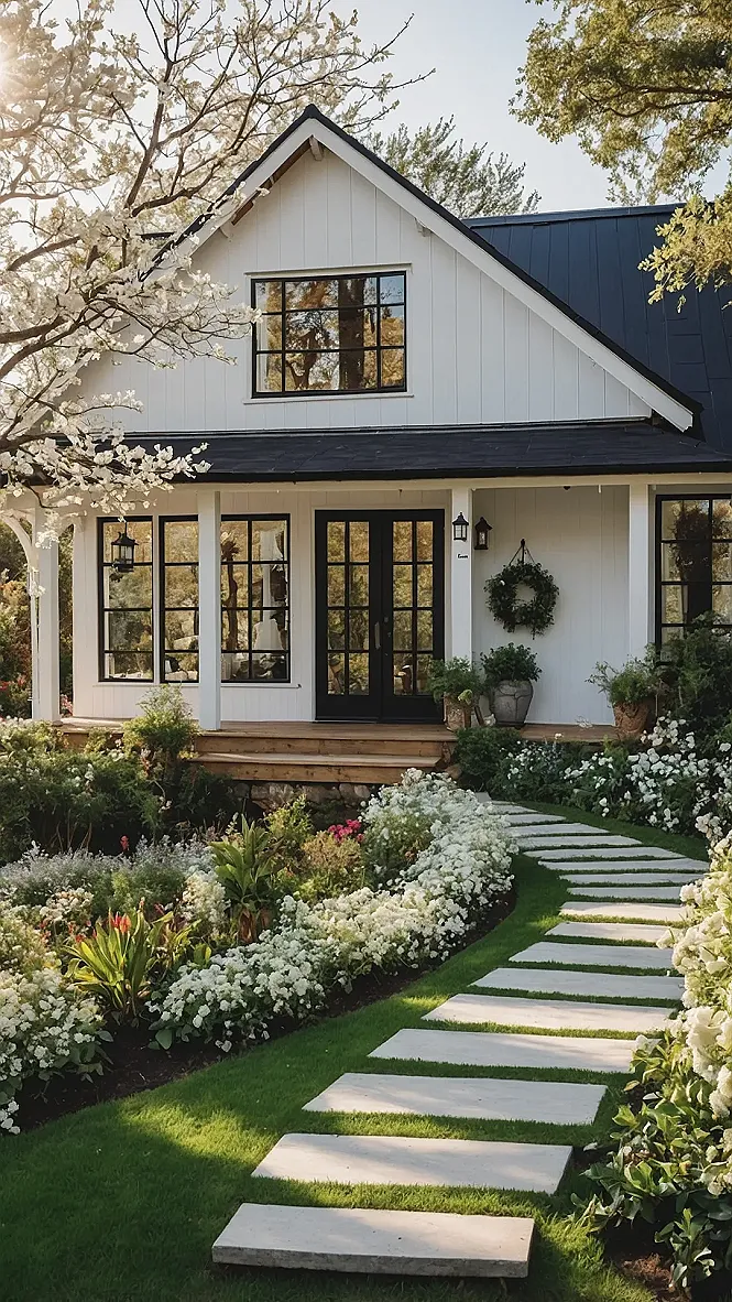 Storybook White Cottage