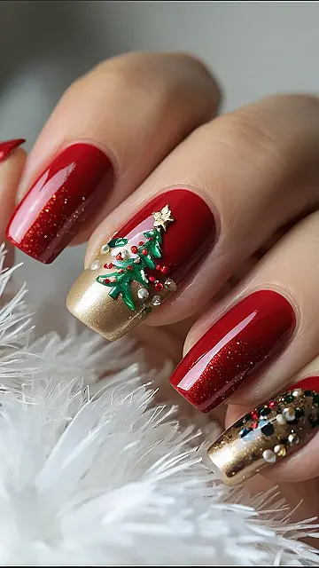 Jingle Bell Nails