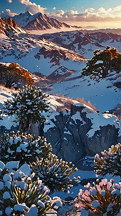 Snowy Mountain Majesty