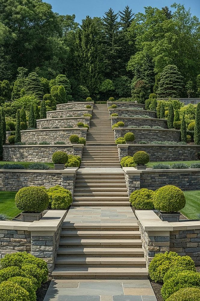 Breathtaking Terraced Backyard Garden Ideas for Sloping Landscapes