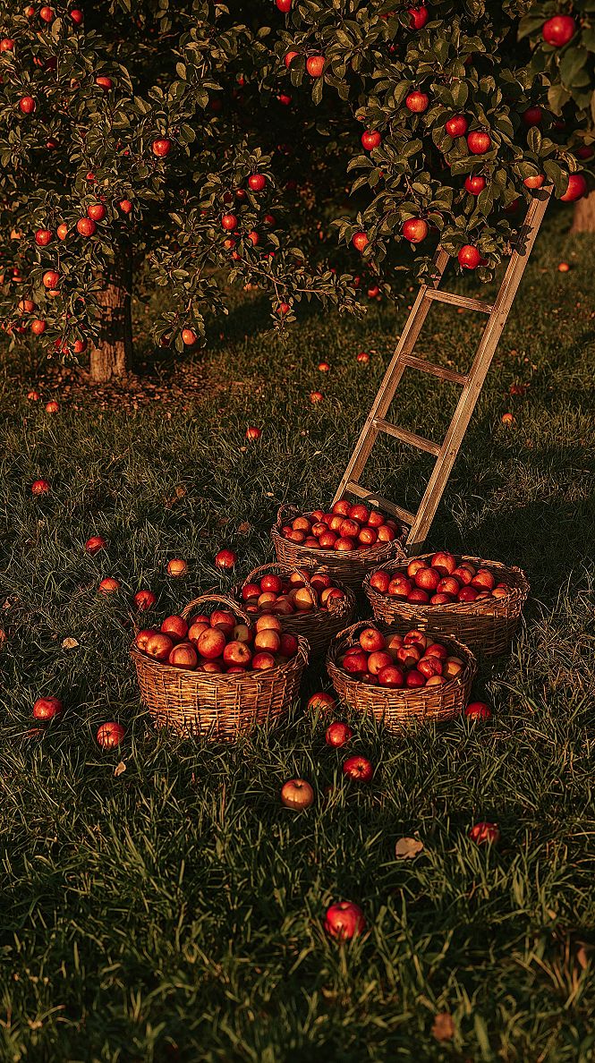 Autumn Apple Picking: Rustic Orchard Landscape & Backyard Inspiration