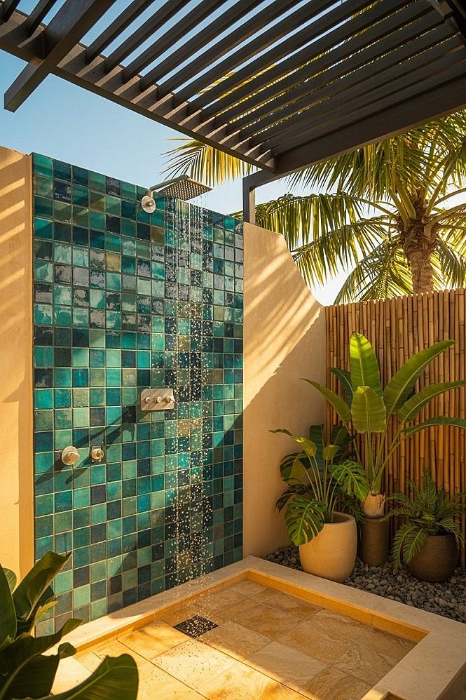 Stunning Tropical Shower Bathroom Ideas for Modern Coastal Homes