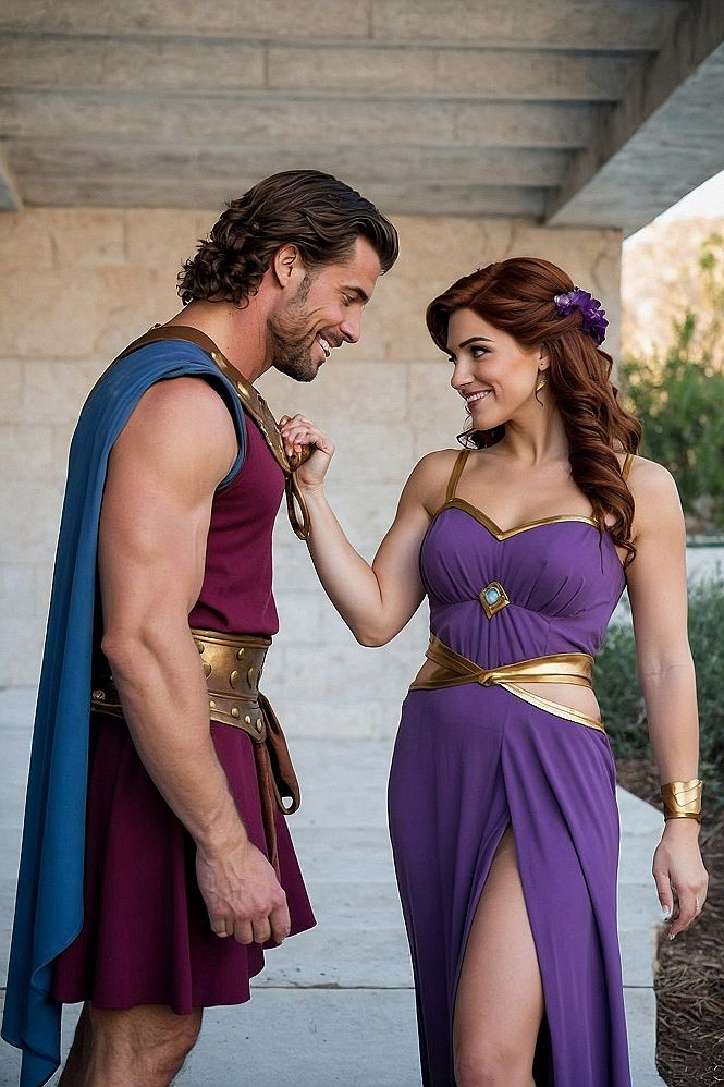Classic Hercules and Megara Couple Costume Ideas