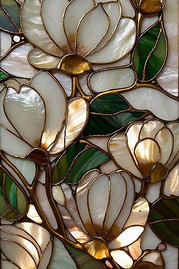 Stained Glass Floral Wallpaper Aesthetic