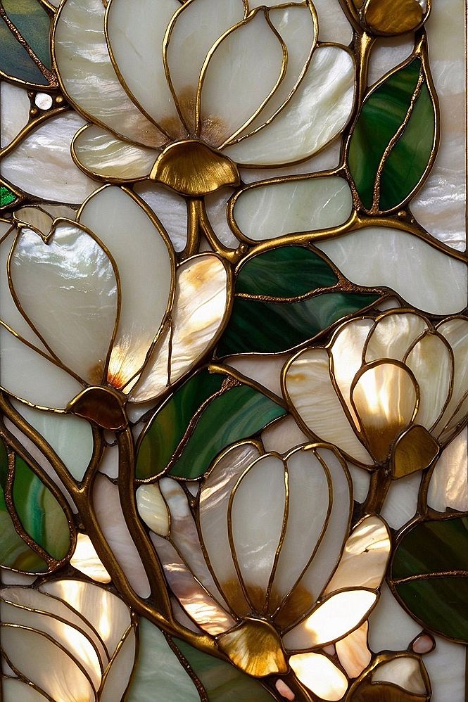 Stained Glass Floral Wallpaper Aesthetic