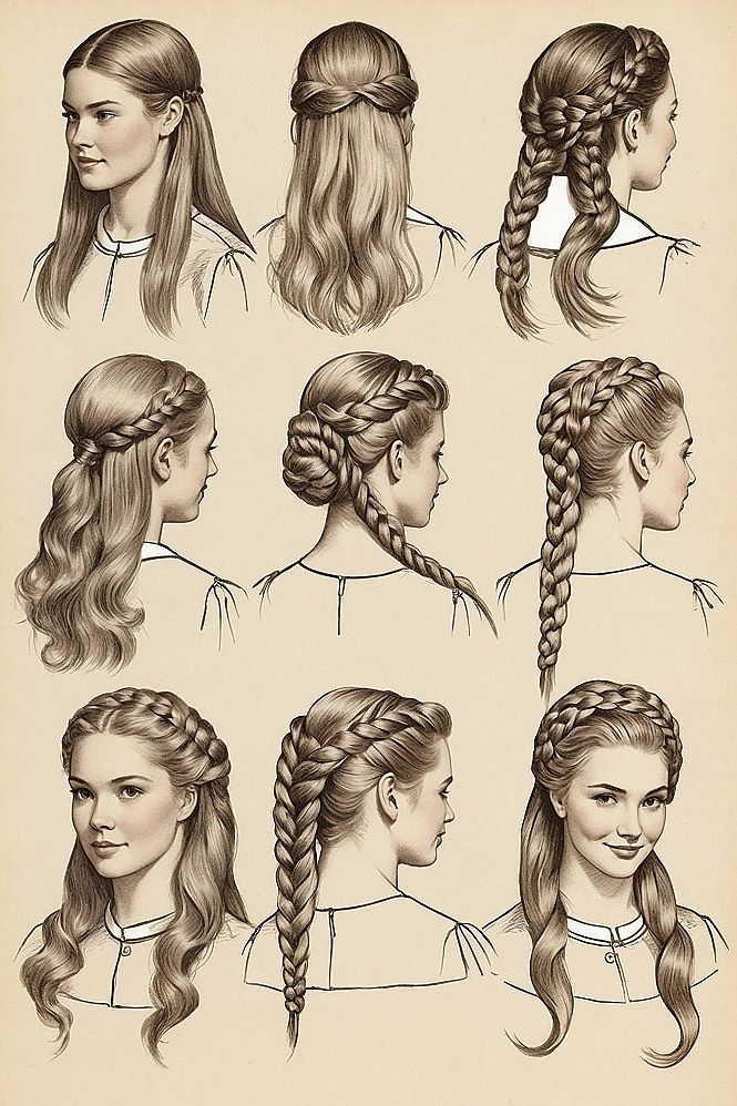 Understanding Side View Braid Sketches and Hair Angles