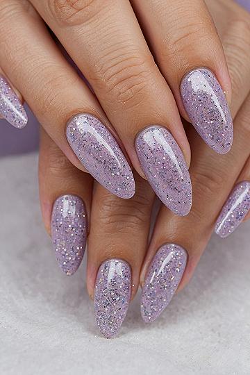 Sparkling Mauve and Pastel Halloween Nails