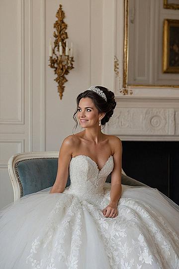 Choosing a Classic Strapless Princess Ball Gown