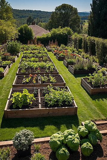 Planning Out a Raised Bed Vegetable Garden Layout