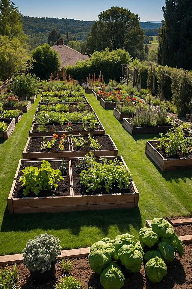 Planning Out a Raised Bed Vegetable Garden Layout