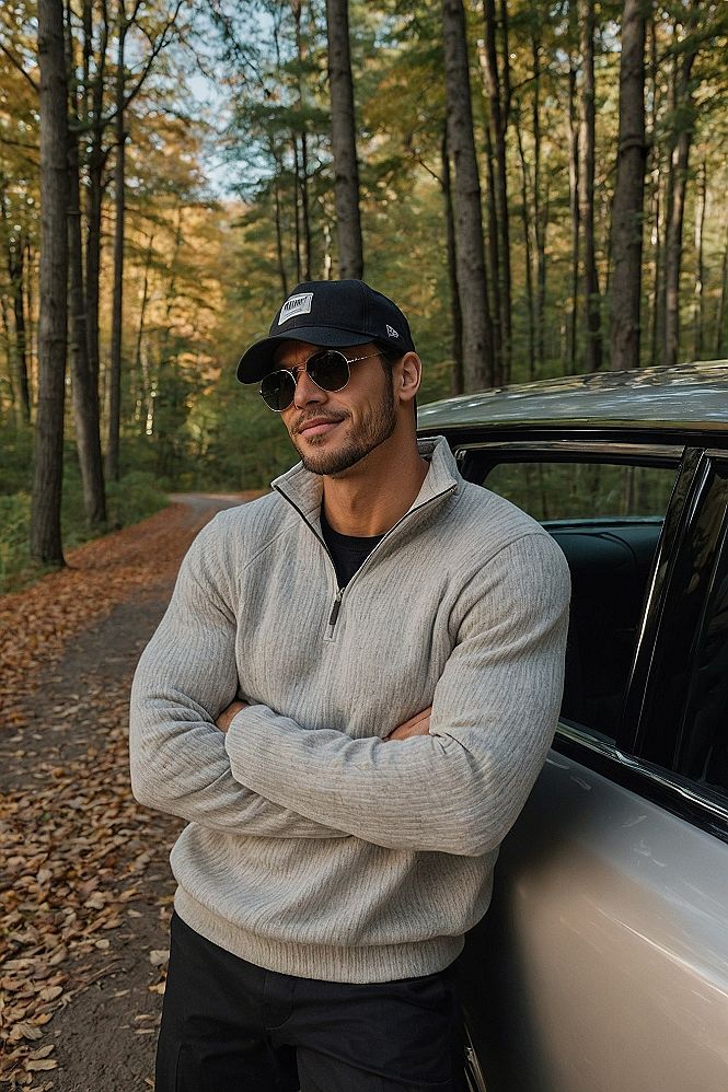 Styling The Classic Quarter Zip Sweater For Cold Weather