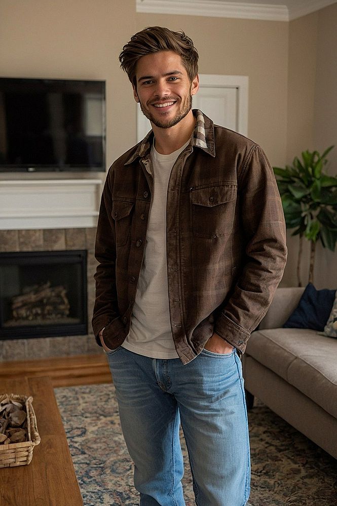 Layering Workwear Jackets With Basic Tees