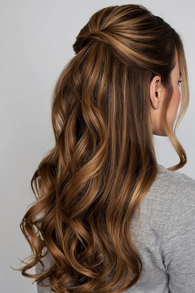Choosing a Twisted Half Up Hairstyle for Your Wedding Party