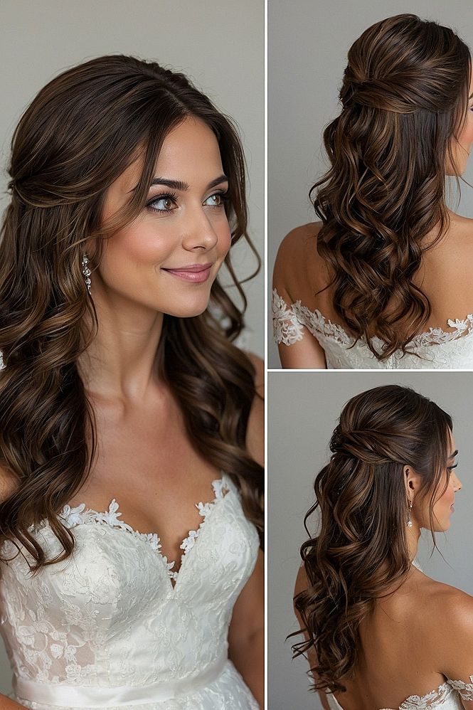 Understanding the Half Up Twist with Long Curls